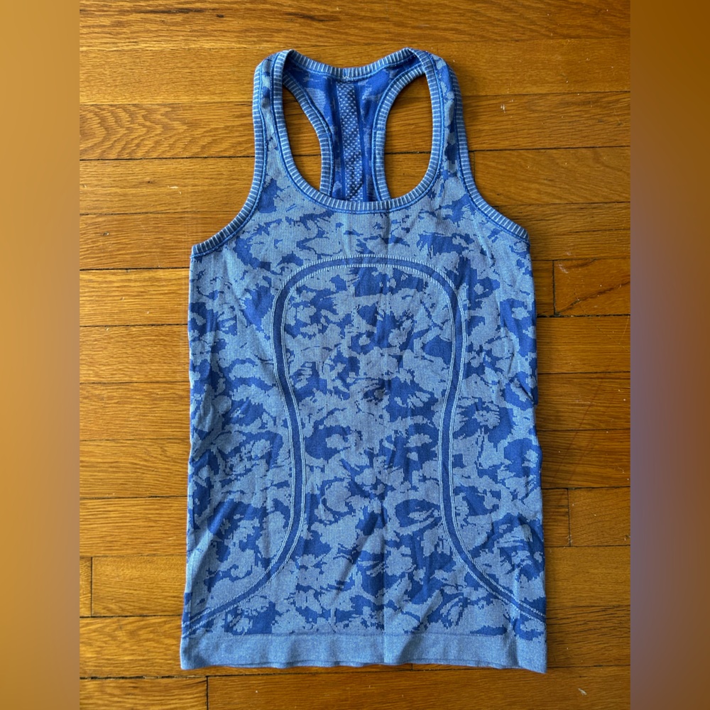 Lululemon Blue Camouflage Racerback Tank 4